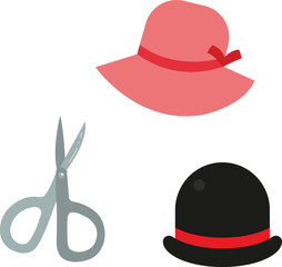 illustration of some cosmetics for girls  