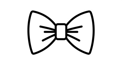Elegant Bow Tie Illustration.