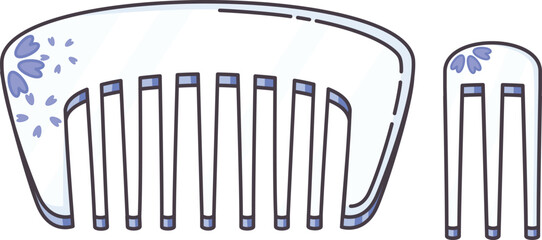 illustration of some cosmetics for girls  