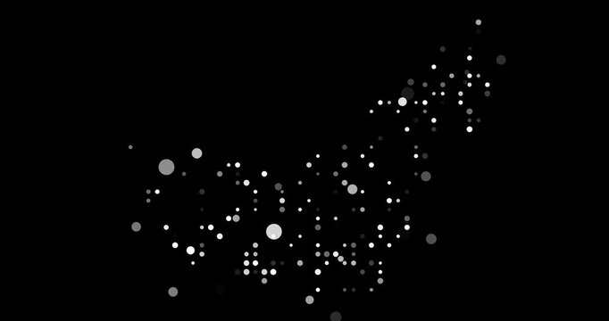 Particles Cascade Into UAE Map Then Scatter