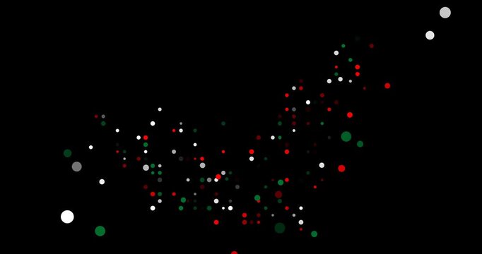 Motion Graphics Reveal UAE Map Outline From Dots
