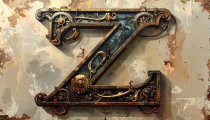 Ornate Capital Letter Z Design.