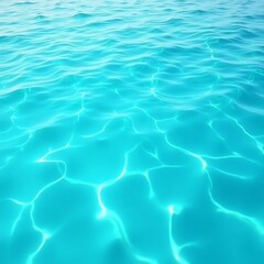Blue water surface with ripples and reflections in a swimming pool