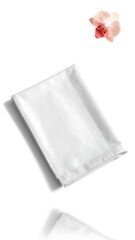 White Cloth Napkin Isolated on White Background.