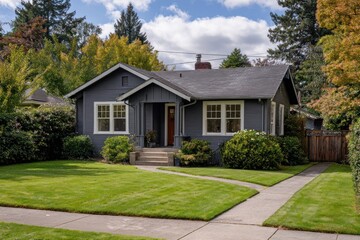 Lawn architecture neighborhood cottage.