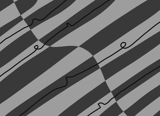 Minimal abstract image for printing. Picture for modern interiors. The picture is painted by hand on a tablet. © neurostructure