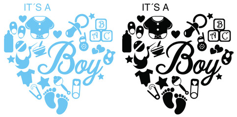es niño letrero baby shower