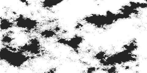 The image features a grunge black ink splat or splash background with a vector texture and dirty border element for design illustration