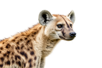 Hyena side view illustration isolated on transparent background