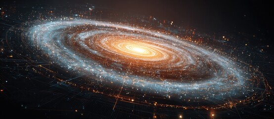 Stunning view of a spiral galaxy in deep space