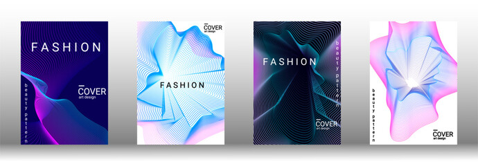 Creative abstract design with smooth gradient waves and fluid lines. Ideal for modern banners, posters, or digital templates. High-quality vector illustration, perfect for stylish projects