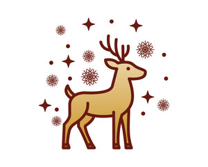 Winter Deer 
