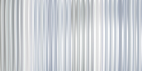 Obraz premium Transparent Ribbed Glass Background Effect with Abstract Pattern and Gradient Line for Elegant Design. Metal Wall with Light Blur, Rainbow or Wavy Emboss, Perfect for Vintage and Modern Spaces.
