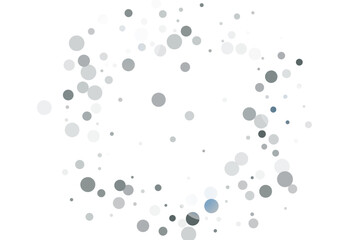 Silver glitter confetti on a white background. Illustration of a drop of shiny particles. Decorative element. Luxury background for your design, cards, invitations, gift, vip.