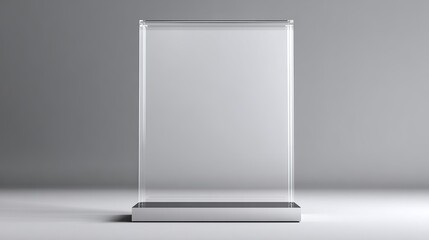 Transparent acrylic tent table menu holder Empty plastic stand or glass price display