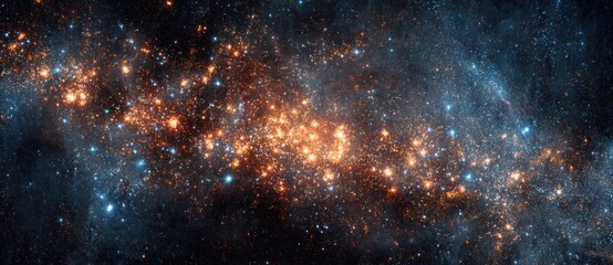 Fototapeta premium Vibrant galaxy with a stunning star view