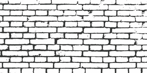 Seamless white brick wall texture pattern for a solid architecture background