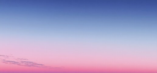 Sunset colors blend in sky above tranquil horizon