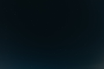 A calm, clear night sky filled with countless tiny stars, fading gently toward the horizon in a...