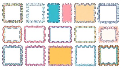 Colorful Decorative Frames for Design Elements.