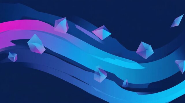 Abstrakter geometrischer Hintergrund &ndash; Moderne Formen und Strukturen in Bewegung