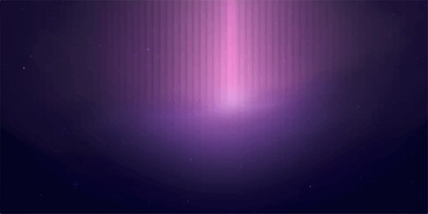 Abstract digital art background with glowing pink light beam illuminating dark purple pixelated gradient