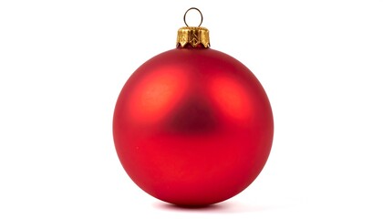 Red Christmas Ornament, Holiday Decoration, Festive Ball, Winter Season, Beautiful Ornament.