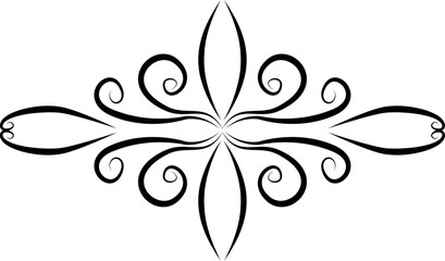 Vintage Swirl Divider SVG