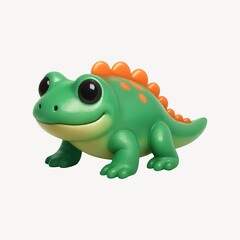Fototapeta premium Cute cartoon dinosaur toy illustration.