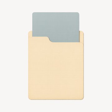 Minimalist beige file folder