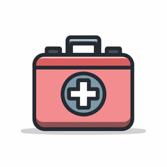 Obraz premium Modern First Aid Kit Icon Design