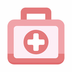 Fototapeta premium Minimal First Aid Kit Icon Design