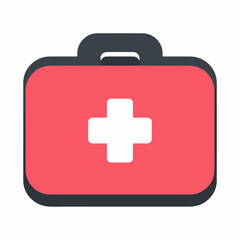 Obraz premium Modern First Aid Kit Icon Design