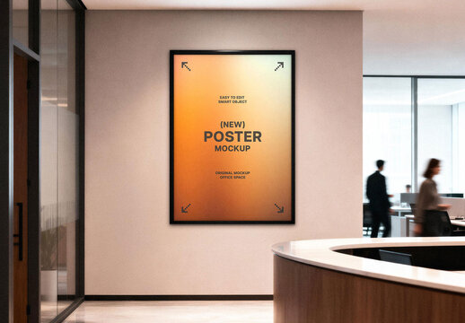 Framed Office Poster Mockup