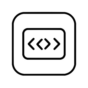 Code development programming coding software html css javascript angular react vue web application development icon