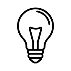 Fototapeta premium Light bulb idea innovation inspiration creativity lamp electricity energy solution invention thinking concept icon