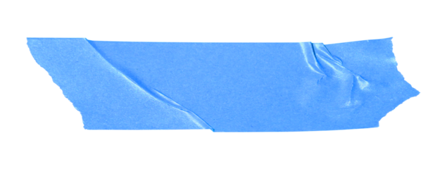 Blue tape PNG on a transparent background, Blue Masking Tape, blue tape isolated on a transparent background