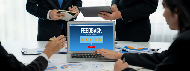 Customer feedback and review analysis by brisk computer software for corporate business