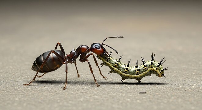 Ants Relentless Struggle - A Battle of Strength and Determination.