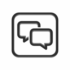 Geometric Bold Language Icon Monochrome Design