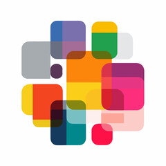 Simple Bold Language Geometric Icon Design