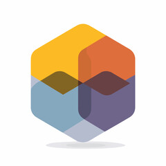 Modern Bold Language Geometric Icon Design