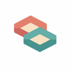 Professional Bold Language Flat Design Icon