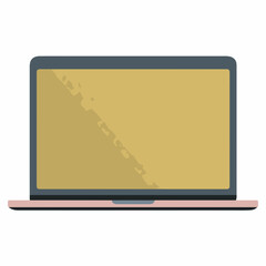 Modern Bold Laptop Vector Icon Design