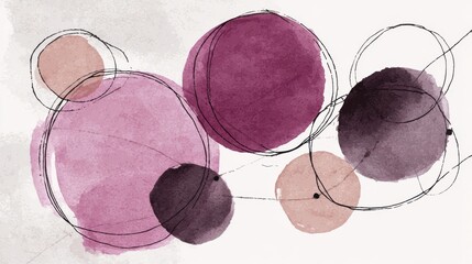 Featuring a blend of modern geometric shapes and minimalistic design, an abstract pink background is perfect for creating banner templates, web designs, branding mockups, and cosmetic product