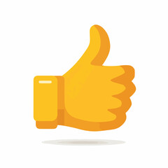 Modern Bold Thumbs-Up Geometric Icon Design