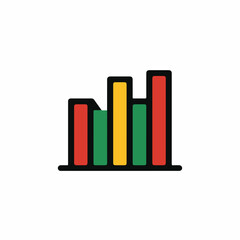 Sleek Line Chart Icon Design Element