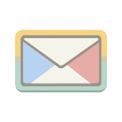 Minimalist Email Icon in Flat Design