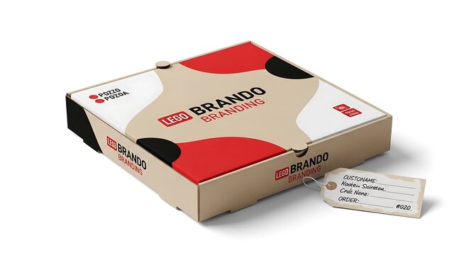 Brando Brand Packaging Box with Label.