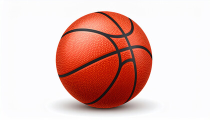 Basketball Isolated on White